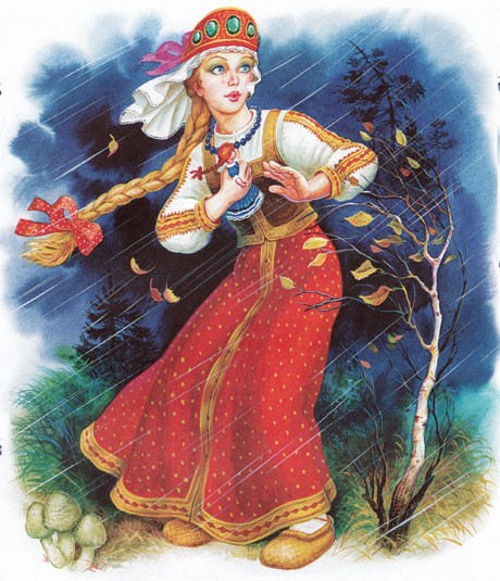 Василиса идет через лес