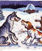 Как волк и пёс дружили