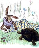Заяц и черепаха - басня Михалкова