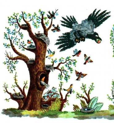 Ворона - сказка Даля